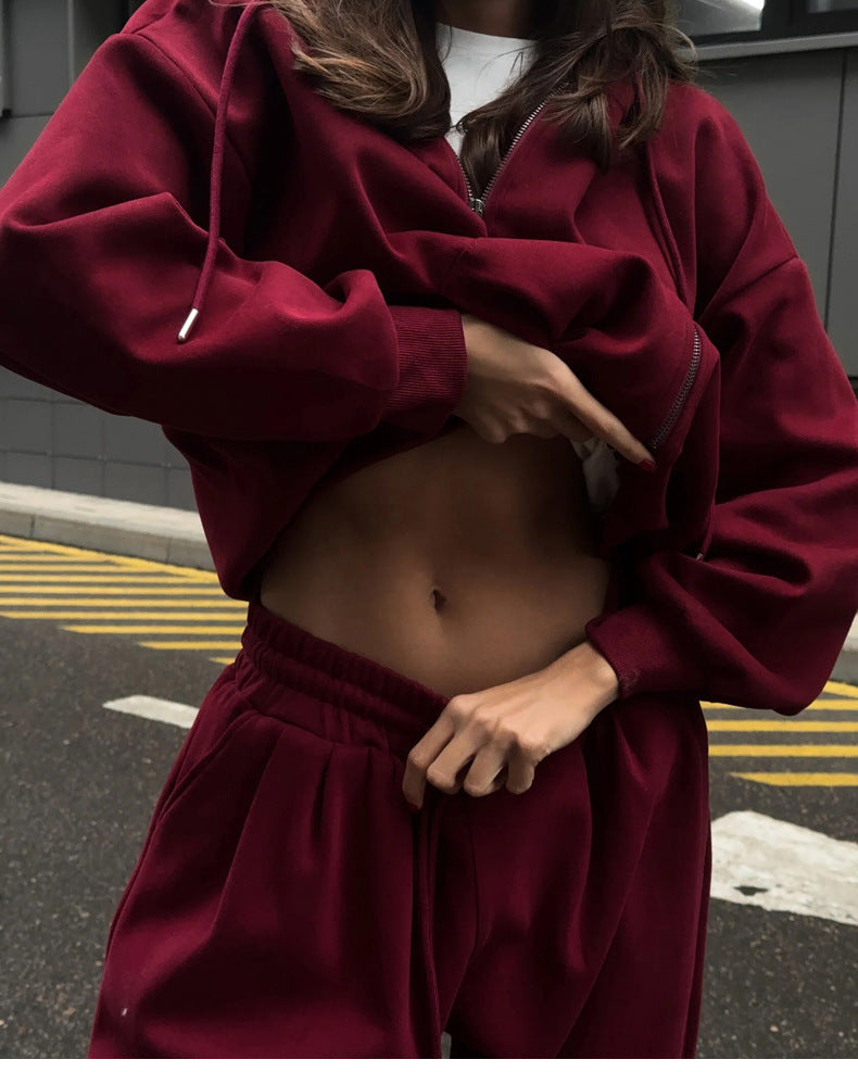 RED WINE OVERSIZED TRACKSUIT